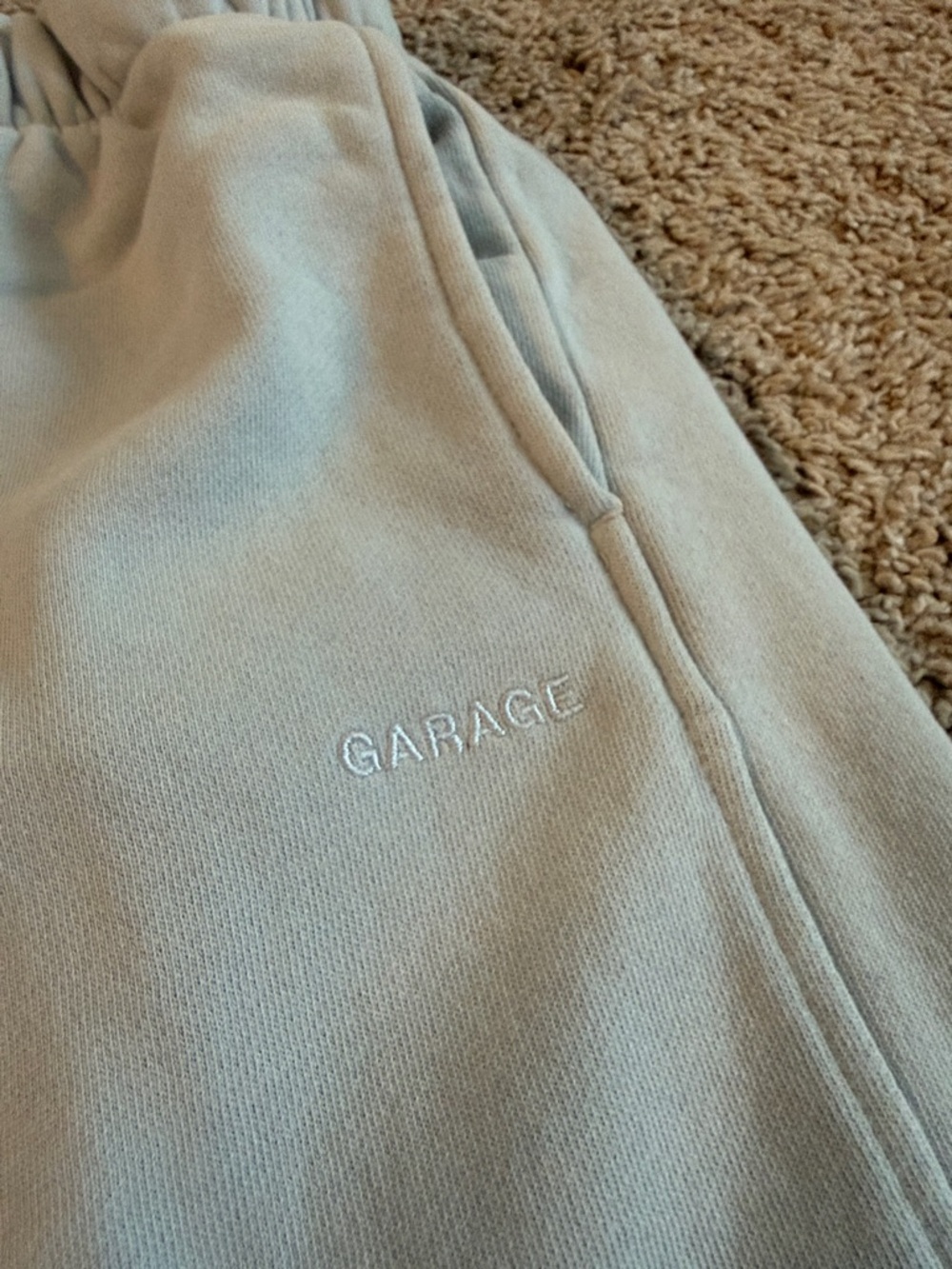 Garage Light Blue Drawstring Sweatpants - Picture 2 of 3